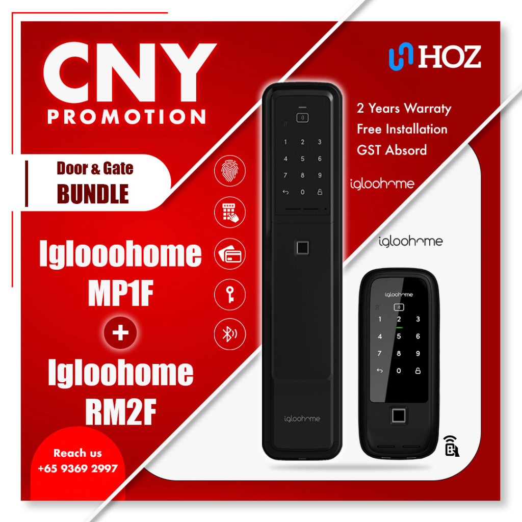 [SYNC OPENING!!] Igloohome Bundle 8 / 2 Years Local Warranty / Igloohome MP1F And Igloohome RM2F