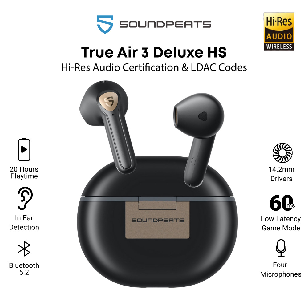 SoundPEATS Air3 Deluxe HS True Wireless Earbuds with HiRes Audio