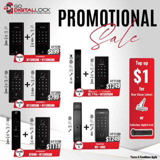 Digital Lock Bundle Promotional Sale | Digital Door Lock | Digital Gate Lock | Free Installation and Delivery
