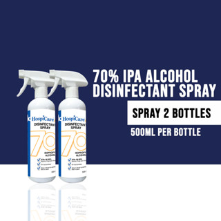 HospiCare 70% IPA Disinfectant Spray 500ml x 2 Bottles