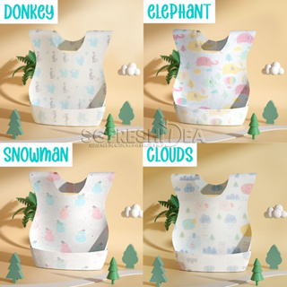 Infant Disposable Feeding Bib Waterproof Baby Saliva Bibs For Kids Children Toddler Silicone Burp Cloth Single Use Paper #1
