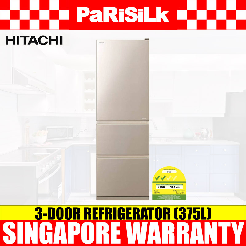 Hitachi RS38KPSCNX 3Door Refrigerator (375L) (2 Ticks) Shopee