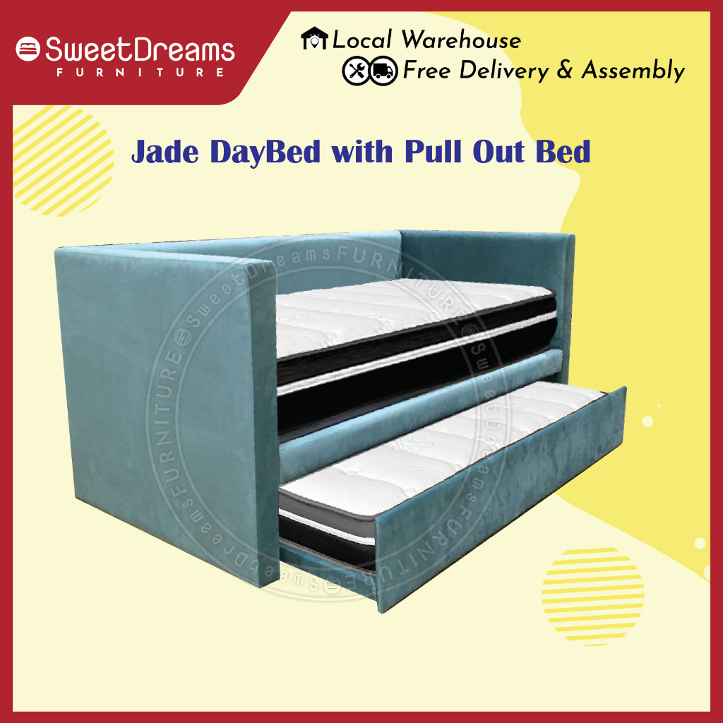 Jade Daybed with Pull Out Bed Frame Single/S.Single Shopee Singapore