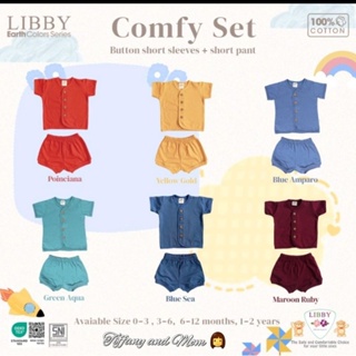 SG 0-12M | Restock! Cheapest! | Libby  Cotton Home Set | Earth   Color Series |  Baby Pyjamas  Newborn Clothes | Kids #3