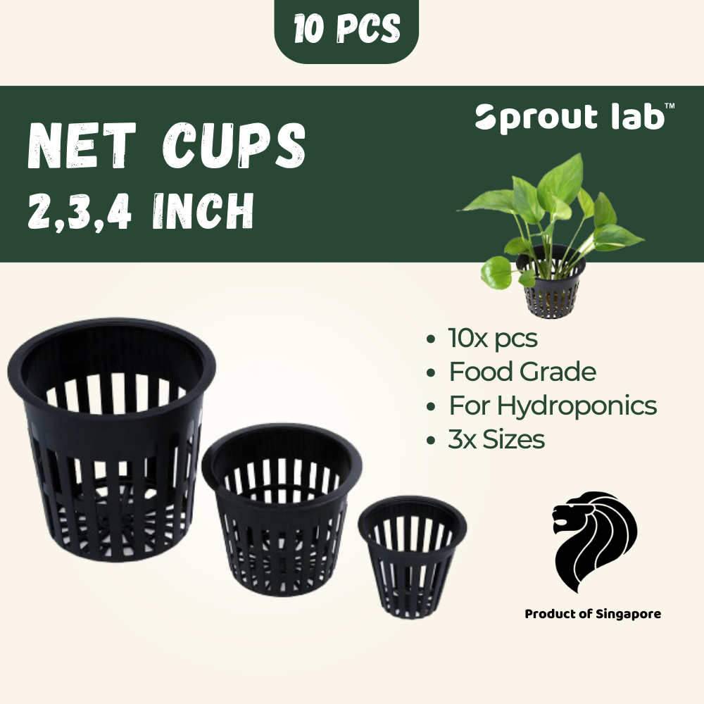 Sprout lab Hydroponic Net Cup 2,3,4 inch Net Pots for Plant