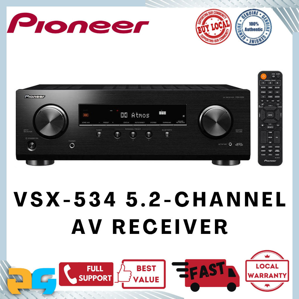 Pioneer VSX-534 5.2-Channel AV Receiver | Shopee Singapore