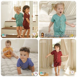 SG 0-12M | Restock! Cheapest! | Libby  Cotton Home Set | Earth   Color Series |  Baby Pyjamas  Newborn Clothes | Kids #1