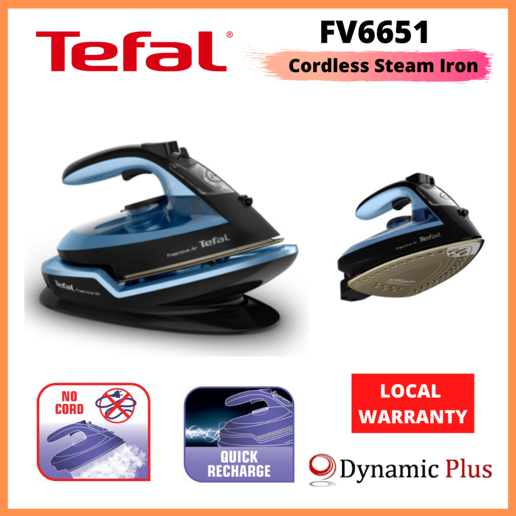 TEFAL FV6551 FREEMOVE AIR Cordless Steam Iron 2400W Shopee Singapore