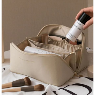 [SG SELLER] 2023 Ladies Waterproof Leather Cosmetic Bag Travel Organizer, filer, makeup, skincare, vanity toiletry bag