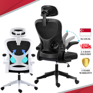 Simhact Office Chair home office chair Ergonomic Desk Chair Computer Mesh Chair with Lumbar Support and Flip-up Arms