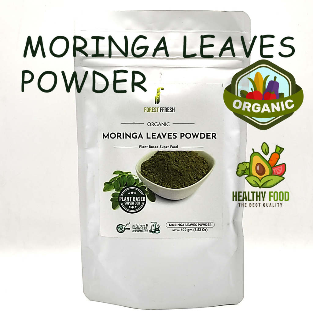 Forest FFresh Superfoods Organic Raw Moringa Leaf Powder 100g | Shopee ...