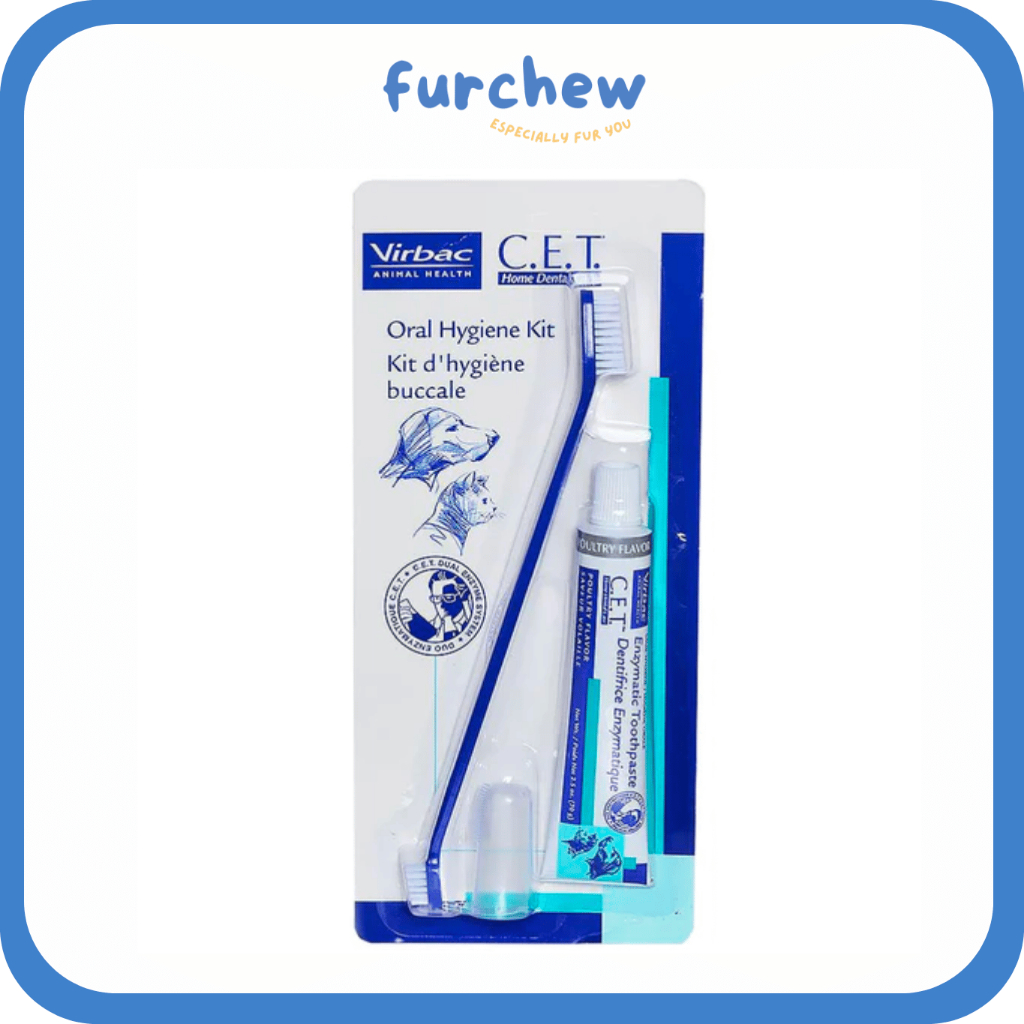 [SG] Virbac C.E.T. Pet Oral Hygiene Kit for Dogs & Cats Fingerbrush