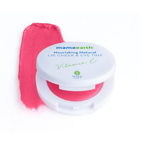 Mamaearth Nourishing Natural Lip Cheek & Eye Tint with Vitamin C & Beetroot 01 Beet Red 4 g