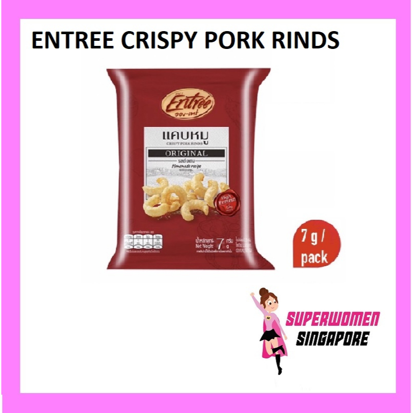 Entrée Thai Crispy Pork Rinds Keto High Protein Snacks Crunchy Pop