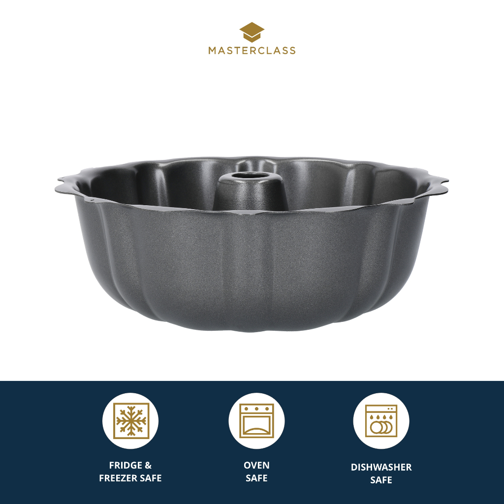 MasterClass Fluted Ring Cake Pan With PFOA Non Stick (25cm) Shopee Singapore