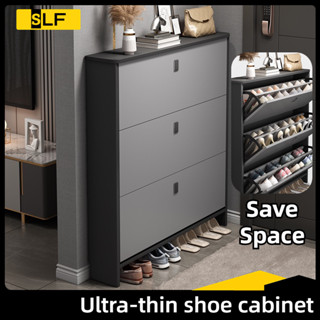 SLF【SG Stock】Shoe cabinet 17/24cm shoe rack cabinet shoe rack outdoor shoe cabinet ultra thin shoe cabinet