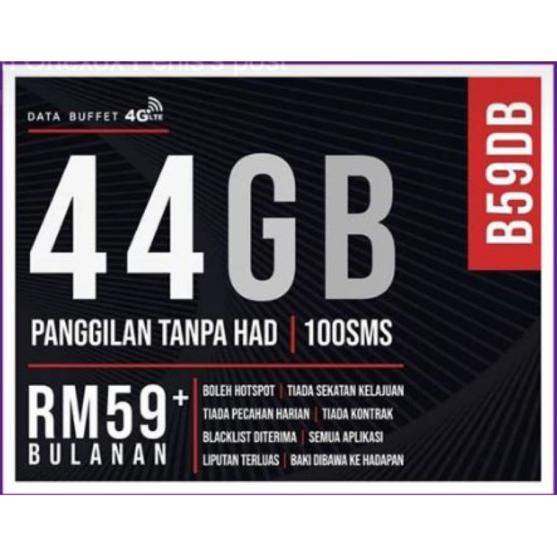 Postpaid monthly bill malaysia SIM card onexox line xox Shopee