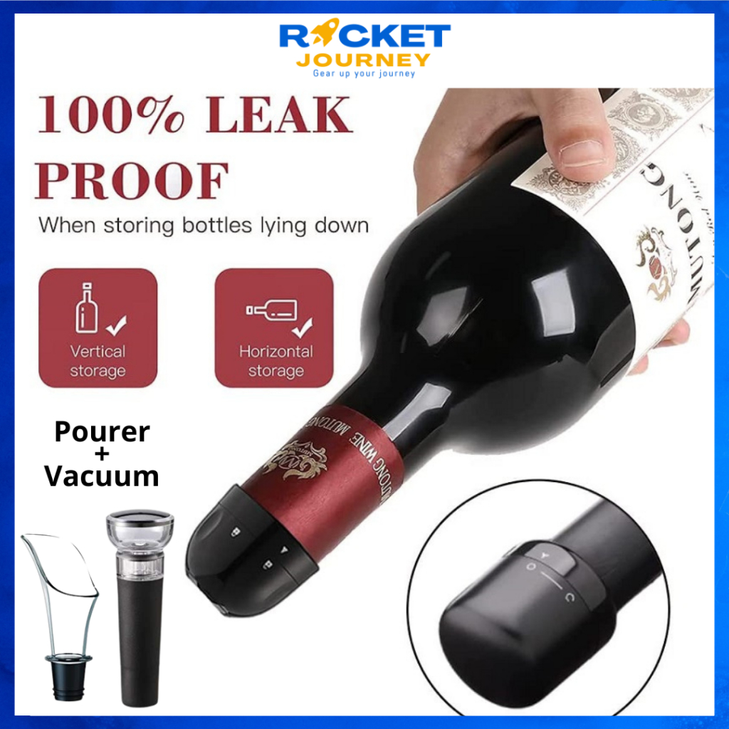 Vacuum Wine Stoppers Reusable Wine Bottle Stoppers Champagne Sealer Cap