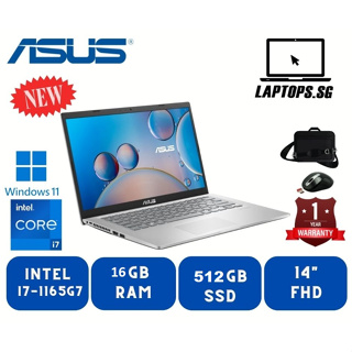Brand New Laptop Asus 14 X415EA Intel core i7-1165G7/8GB RAM/256GB SSD/14 Inch FHD Screen/Windows11/1 Year Warranty