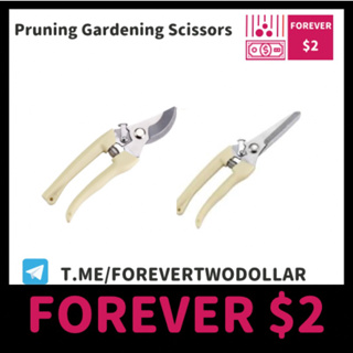H491 (FOREVER $2)Pruning Stainless Steel Heavy Duty Plant Cutter Fruit Tree Brunch Scissors Gardening Tools