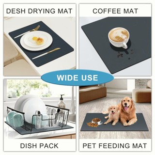 [SG STOCK] Soft Diatomite Absorbent Pad Dish Drying Mat Kitchen Absorbent Mat Coffee Machine Sink Mat Protector #7