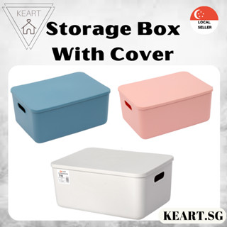 Stackable Storage Box With Lid | Storage Box | Beautiful Colours | Home Organizers | Wardrobe Storage