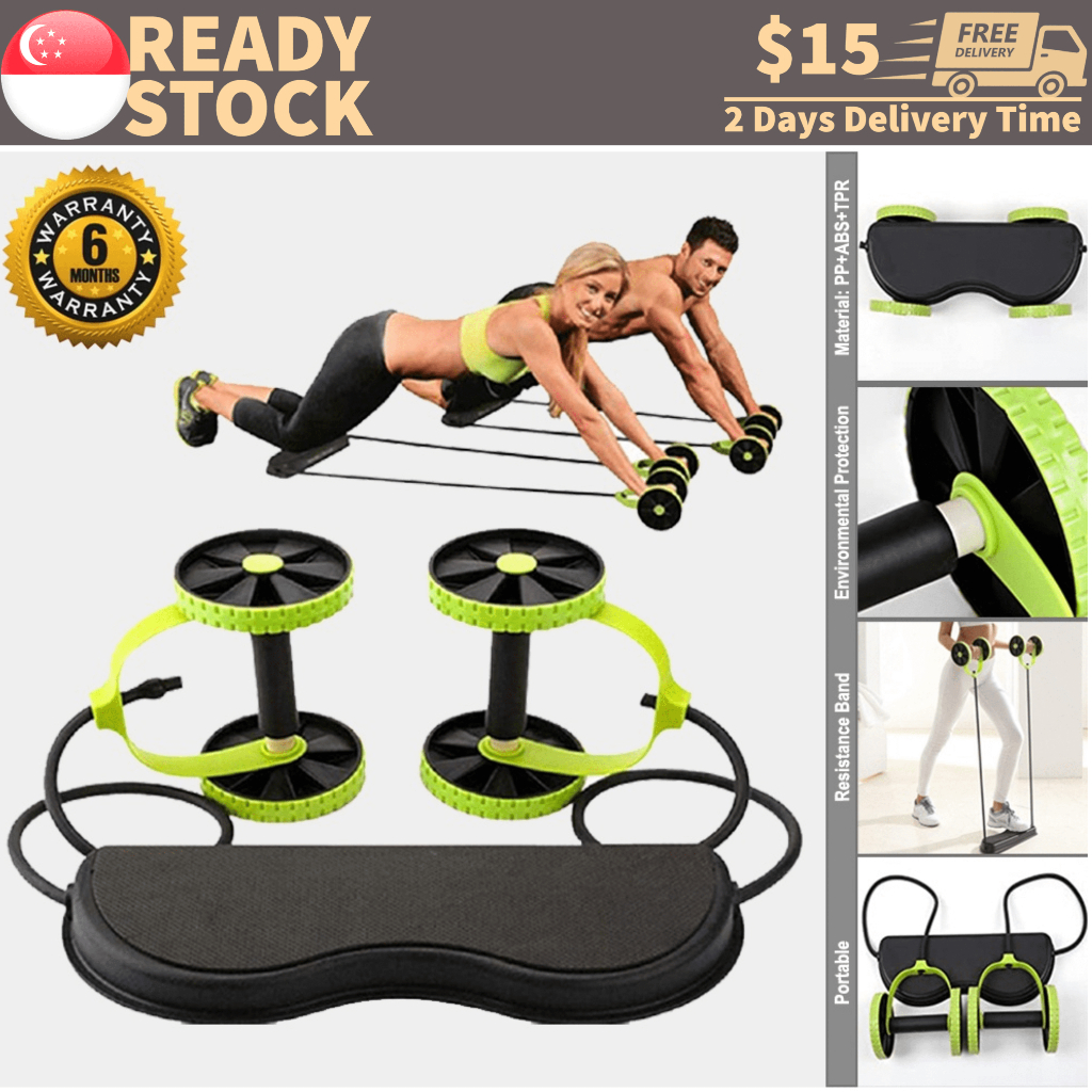 [SG READY STOCK] Abs Roller Abs Wheel Ab Exercise Roller Fitness