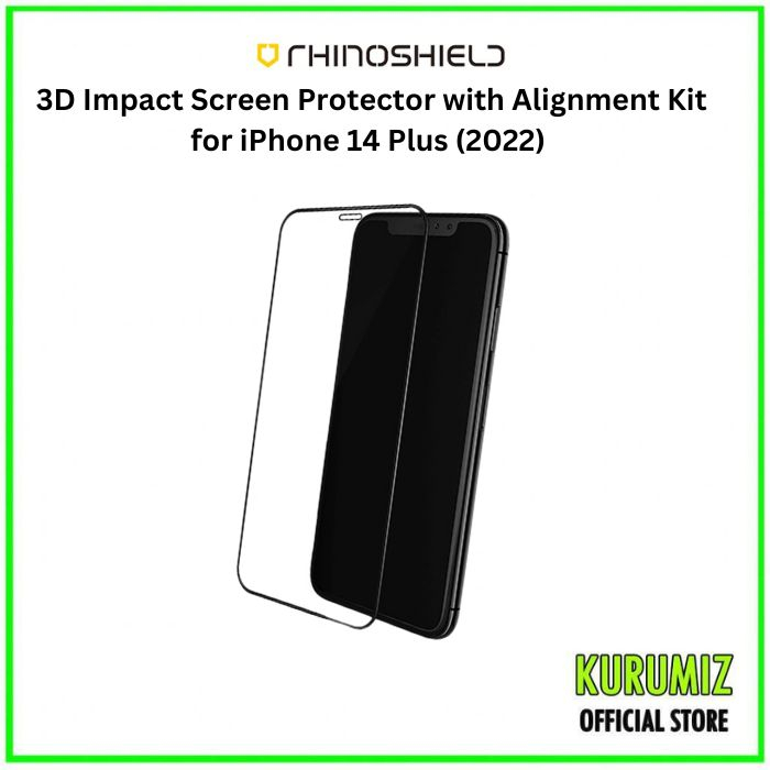 RhinoShield 3D Impact Screen Protector for iPhone 14 Plus (2022) with
