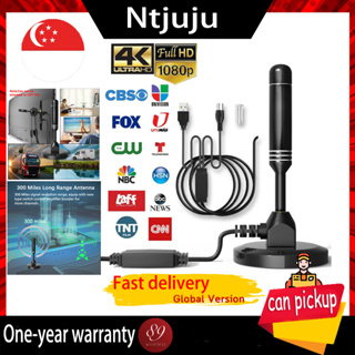 【SG】Digital Antenna Tv High-Definition Tv Amplifier 3600 Miles Range Indoor And Outdoor fm antenna With Magnetic Base