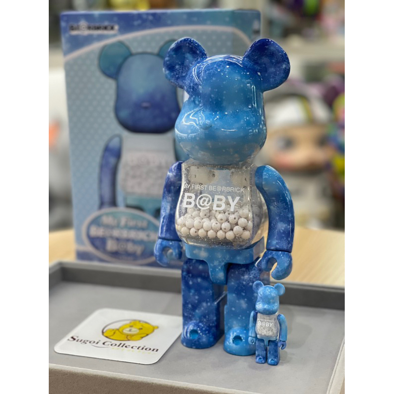 In Stock] BE@RBRICK x My First Baby 100%+400% Crystal of Snow ver