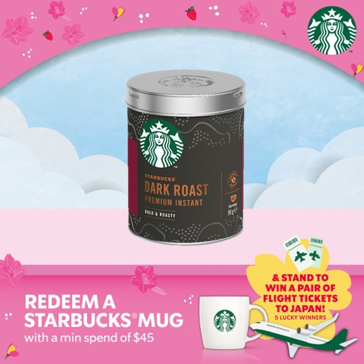STARBUCKS Dark Roast Premium Instant Coffee, 90g Tin Shopee Singapore