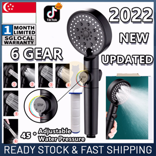 [✅SG Ready Stock]  Detachable Setting Shower Head Handheld High Pressure 3 Mode One Button Stop Water Original Authenic