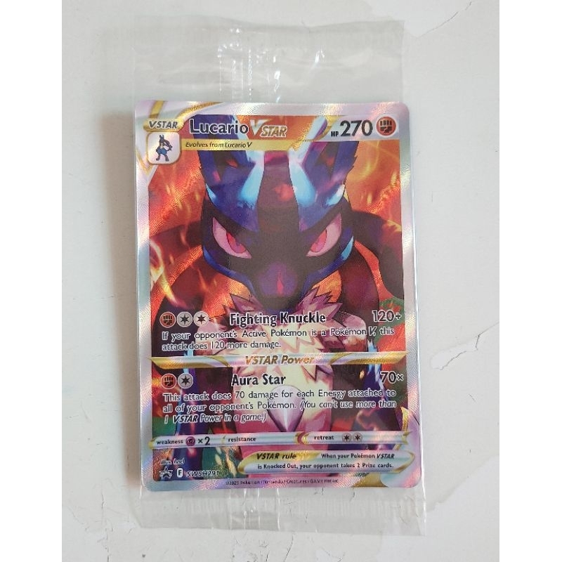 Pokemon swsh291 lucario vstar promo card Shopee Singapore