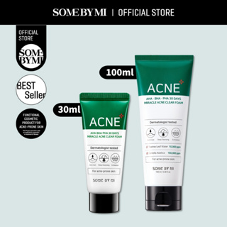 [SEVENTEEN S.COUPS | SOME BY MI] S.COUPS' PICK -  30 Days Miracle Acne Clear Face Foam Cleanser, Acne prone skin, Acne treatment 30ml, 100ml