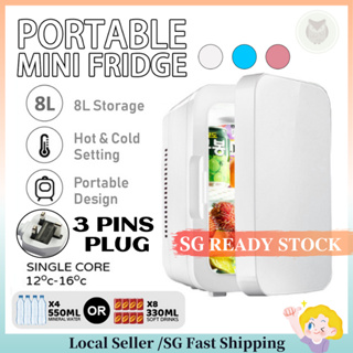 👍SG READY STOCK 8L Refrigerator Mini Freezer Outdoor Car  Mini Fridge Cosmetic Storage