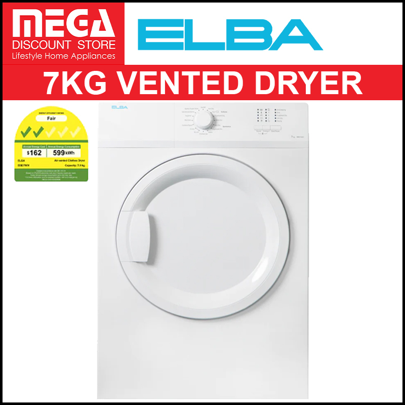 Pre Order Early March Elba Ebd750v 7kg Air Vent Dryer 2 Ticks Ebd 750 V Shopee Singapore 2338