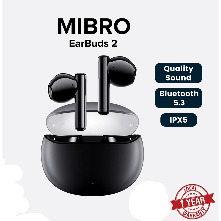 Mibro Earbuds 2 TWS True Wireless Stereo Earbuds (AI Noise Cancellation ...