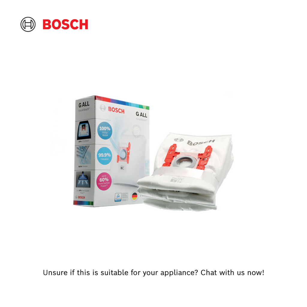 Bosch 17003048 Clean & Care Range Vacuum Cleaner Filter Bags Bbz41Fgall