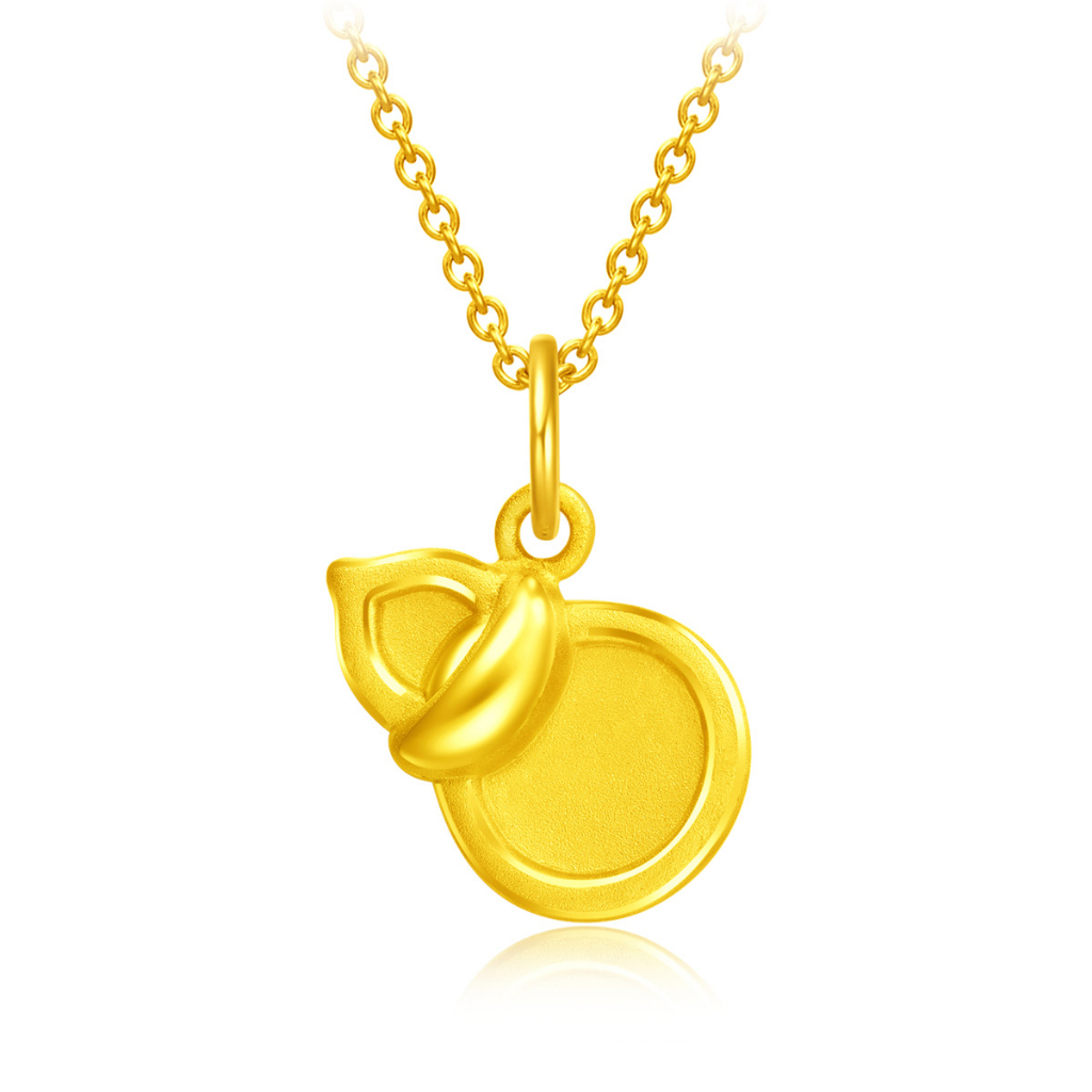 CHOW TAI FOOK 999 Pure Gold Pendant - Hulu R25049 | Shopee Singapore