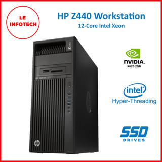 HP Z440 Desktop Workstation 12-Core Intel Xeon E5-2670v3 16GB DDR4 New 512GB SSD Nvidia Quadro 1GB/K2200  W10P