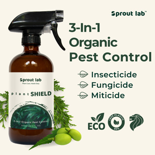 Sprout lab | Plant SHIELD Natural Insecticide Spray | 3 in 1 - Insecticide, Miticide, Fungicide | 500ml