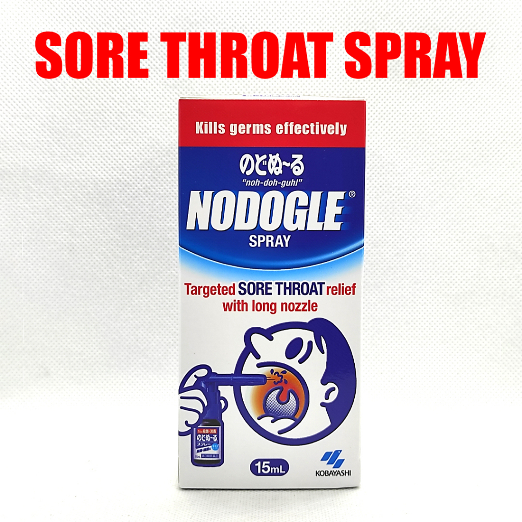Kobayashi Nodogle Spray 15ml Throat Spray for Sore Throat Shopee