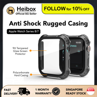Heibox Apple Watch 45mm Anti Shock Rugged Pro Tough Casing for Apple Watch Series 8/7 iWatch