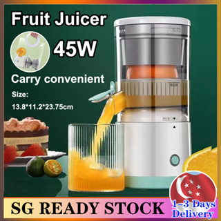 🔥 SG READY STOCK🔥Portable Blender Juicer Cold press automatic Orange Extractor Juice Residue Separation【水果榨汁】