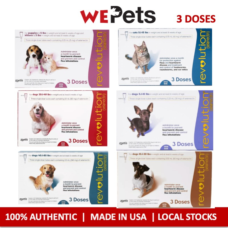 Revolution for dogs/cats Zoetis flea and ticks Spoton Heartworm