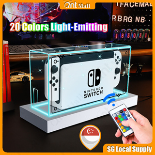 [SG READY STOCK] Nintendo Switch Oled Dust Cover Base Transparent Nintendo Switch Game Console Host Dock Acrylic Cover