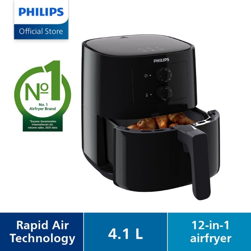 PHILIPS 4.1L Air Fryer (Essential) HD9200/91 Rapid Air, Fry, Bake