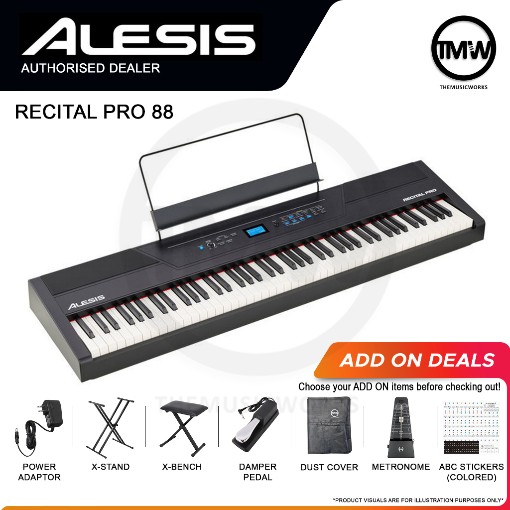 [LIMITED STOCKS] Alesis Digital Piano Recital Pro 88 keys Weighted