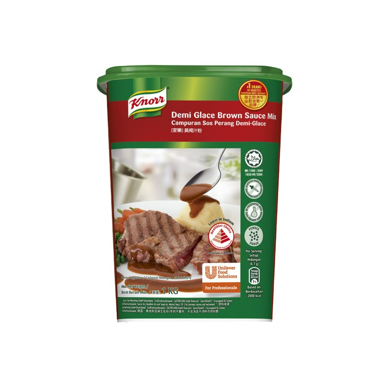 KNORR DEMI GLACE BROWN SAUCE MIX 1KG HALAL Shopee Singapore