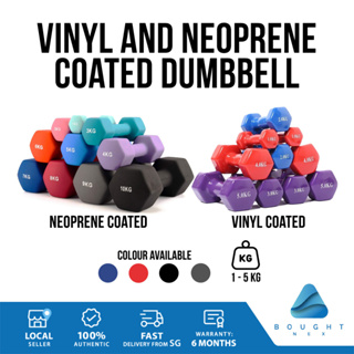 Vinyl Neoprene Coated Dumbbell for Home Gym Workouts | Strength Training & Body Building